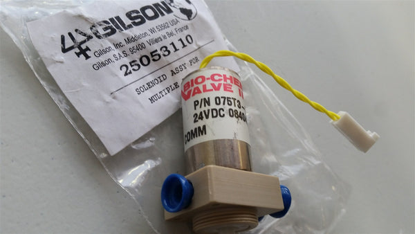 GILSON MULTIPLE PROBE LIQUID HANDLER/AUTOSAMPLER SOLENOID ASSEMBLY 25053110