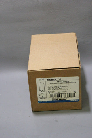 6 NEW THOMAS & BETTS INSULATOR FOR COLOR-KEYED (R) DISCONNECTS MDBOOT-2