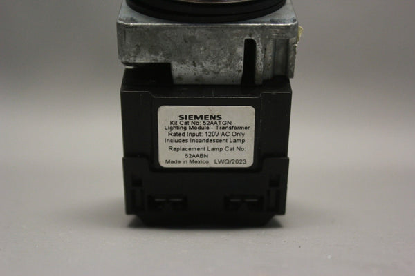 Siemens 52PP3G2U Pushbutton Red 30mm Command/52 Chrome Finish Illuminated