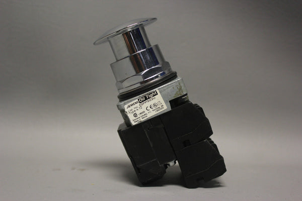 Siemens 52PP3G2U Pushbutton Red 30mm Command/52 Chrome Finish Illuminated