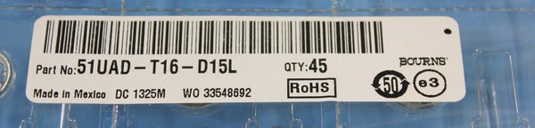 10  New Bourns 10K 1/4W Pro Audio Logarithmic Potentiometer POT 51UAD-T16-D15L