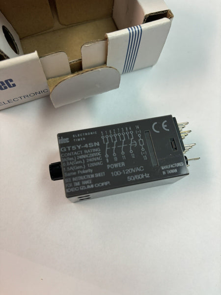 NEW IDEC ELECTRONIC TIMER GT5Y-4SN3 100-120 VAC