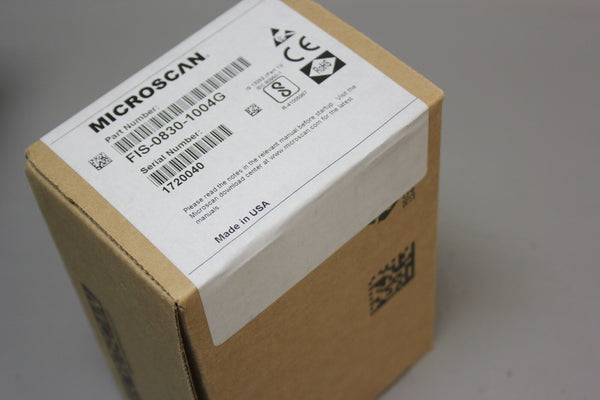 NEW MICROSCAN LASER BARCODE SCANNER	QX-830 & FIS-0830-1004G