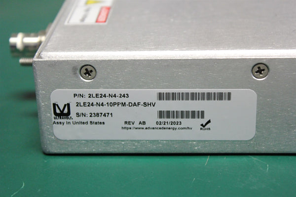 New Ultravolt HIGH VOLTAGE POWER SUPPLY 2LE24-N4-10PPM-DAF-SHV 0-2000V 2KV
