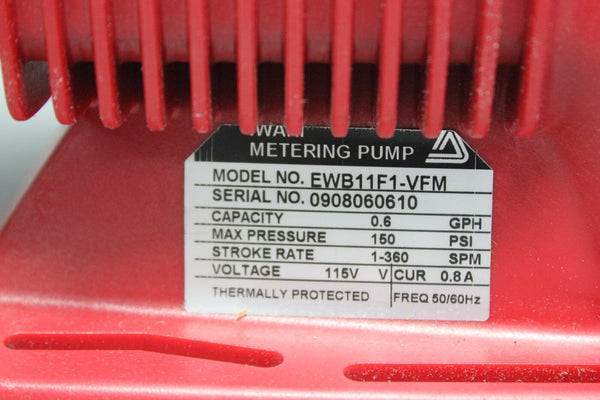 NEW WALCHEM IWAK EWB11F1-VFM E-CLASS METERING PUMP