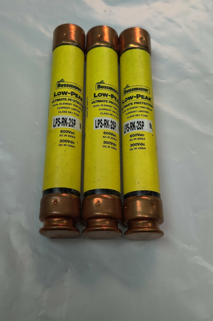 BUSSMANN LPS-RK-2SP Low peak  Fuse lot of 3