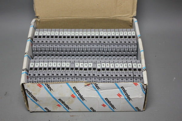 LOT OF 50 NEW ENTRELEC 0115 647 TERMINAL BLOCKS