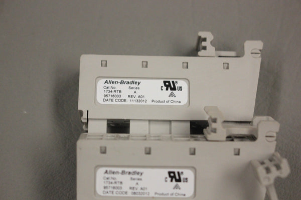 LOT OF 3 ALLEN BRADLEY 1734-RTB SER A TERMINAL MOUNTING BLOCKS