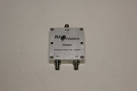 KJ COMTECH 2 WAY POWER DIVIDER PD00034 800-2200MHZ