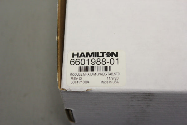NEW HAMILTON MFX DWP PRECISION TAB MODULE  6601988-01