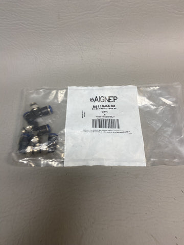 NEW 5PCS AIGNEP USA 85110-04-02 Elbow Connectors
