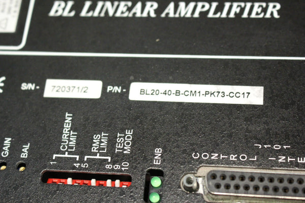 AEROTECH LINEAR AMPLIFIER  BL20-40-B-CM1-PK73-CC17