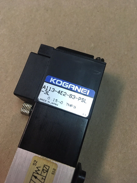  Koganei A113-4E2-83-PSL  Solenoid Valve used