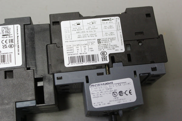NEW SIEMENS 3RA21201JA240AK6 SIRIUS Combination Starter