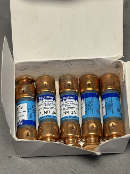 LOT OF 5 LITTELFUSE FLNR-3 NEW