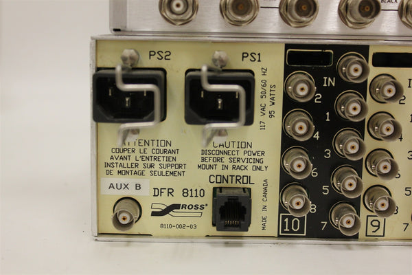 ROSS VIDEO LIMITED DFR-8110 + VIDEOTEK VSG-201D +SIGMA HSY-1616 VIDEO EQUIPMENT