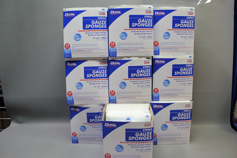 NEW 476 pcs Dukal 8 Ply Sterile Gauze Sponges  4" X 4" Model 6408