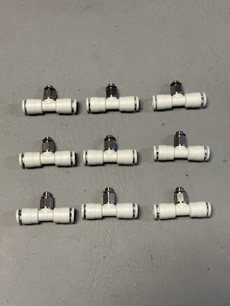 9- SMC KJT04-M5 Union Tee One Touch Fitting Male