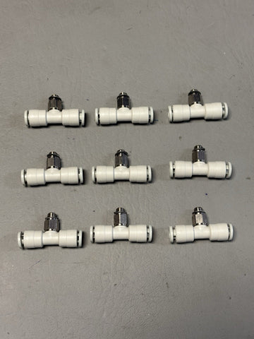 9- SMC KJT04-M5 Union Tee One Touch Fitting Male