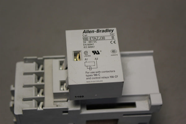 Allen-Bradley General Purpose Contactor 100-C16DJ400 + Timing Module 100ETAZJ30