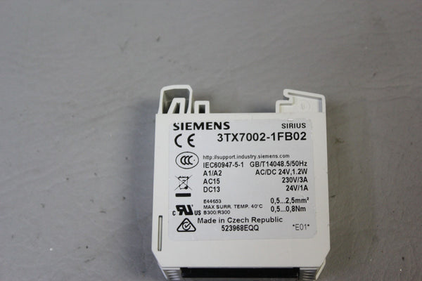 SIEMENS COUPLING RELAY 3TX7002-1FB02