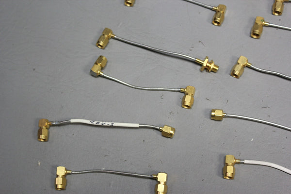 LOT OF 62 MISC. RF MICROWAVE CABLES