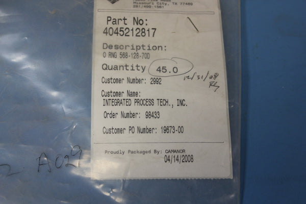 55PCs Eim Controls 4045212817 568-128-70D O Rings