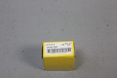 1 BOX OF 10 NEW BUSSMANN BUSS KTK-R-2 FUSES