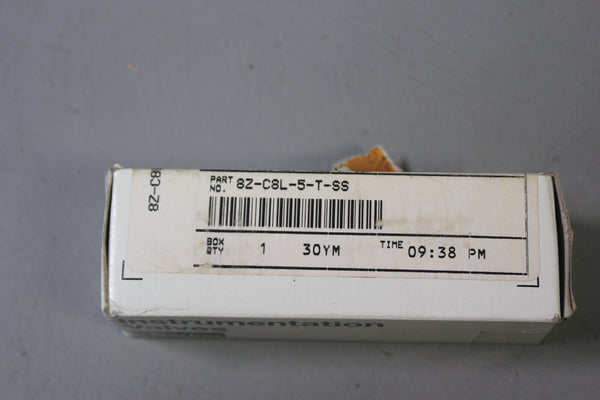 NEW PARKER CHECK VALVE 8Z-C8L-5-T-SS