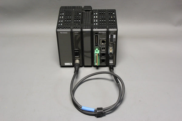 KEYENCE LASER DISPLACEMENT METER W/ SPECTROSCOPY UNIT SI-F1001 & SI-F01U