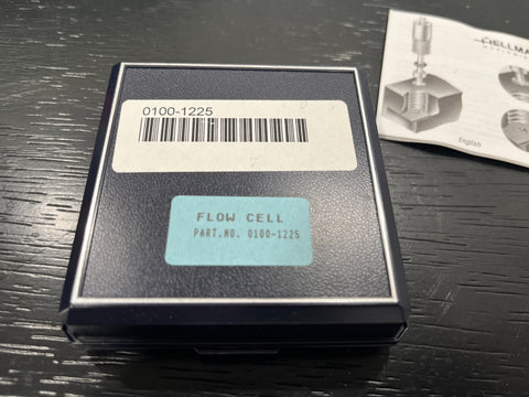 New Helma Flow Cell Quartz Light Path for Spectroscopy 0100-1225 QS 1.000