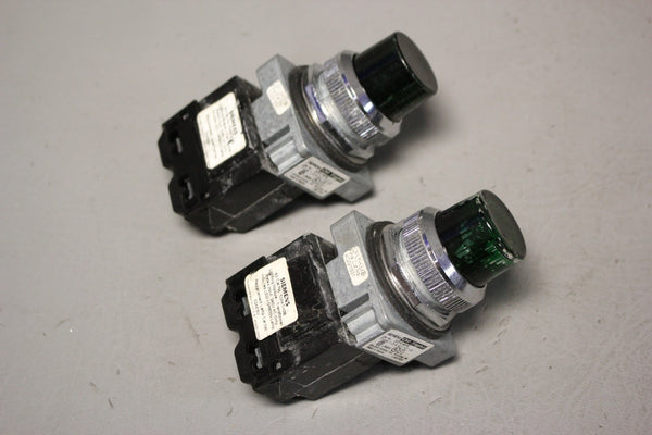 USED  LOT OF 2 SIEMENS PILOT LIGHTS 52PL4HX