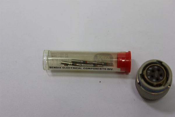  BENDIX MIL SPEC CIRCULAR CONNECTOR WITH CONTACTS JT06RE-10-55