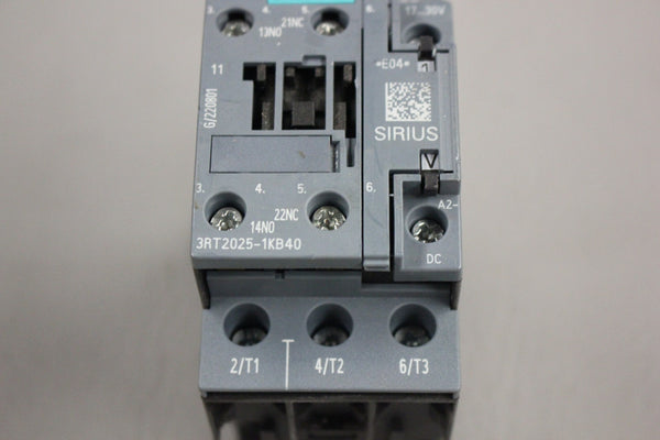 SIEMENS SIRIUS CONTACTOR 3RT2025-1KB40