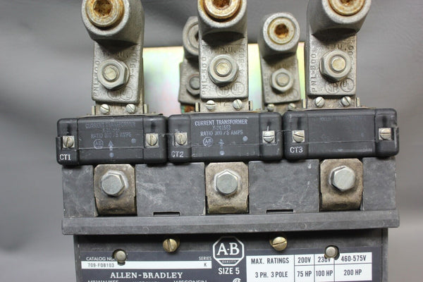 ALLEN BRADLEY SIZE 5 MOTOR STARTER  709-F0B103 K