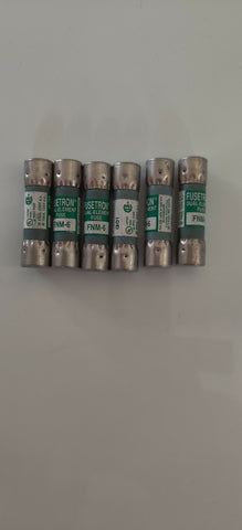 LOT OF 6 BUSS FUSETRON FUSES FNM-6 NEW