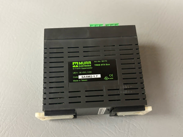 MURR TREE 6TX ECO ETHERNET SWITCH UB 9-30 VDC 0.6A