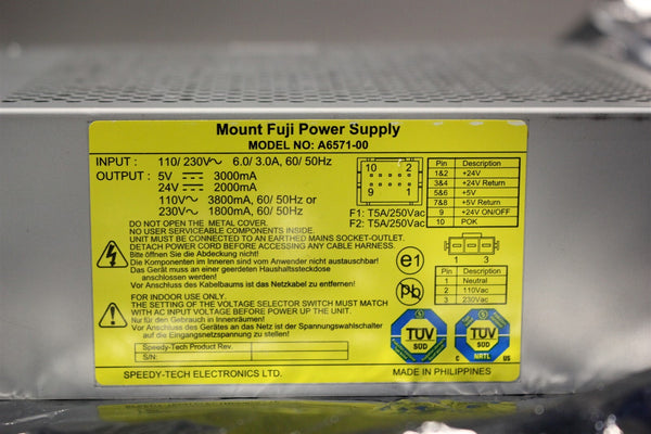 New MOUNT FUJI 5V/24V POWER SUPPLY A6571-00