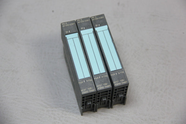 LOT OF 3 SIEMENS S7 ELECTRONIC POWER MODULES 6ES7 138-4CB00-0AB0