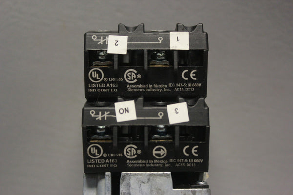 SIEMENS 52PP3G9U YELLOW PUSH BUTTON INTEGRAL LED LIGHTING MODULE