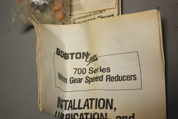 NEW BOSTON GEAR WORM GEAR SPEED REDUCER  710-40-6