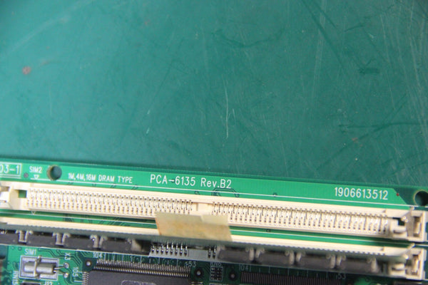 ADVANTECH SINGLE BOARD SBC INDUSTRIAL COMPUTER PCA-6135 REV. B2