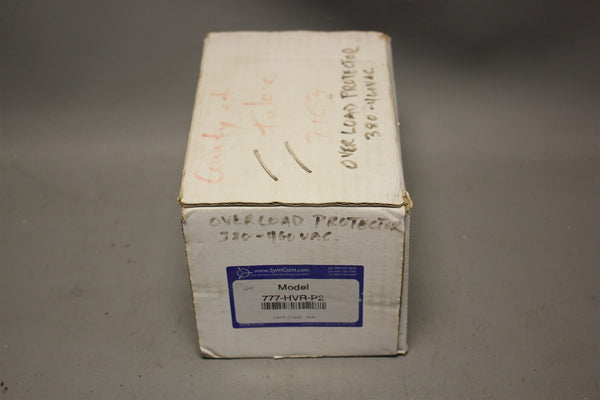 NEW SYMCOM MOTOR SAVER PLUS ELECTRONIC OVERLOAD RELAY 777-HVR-P2