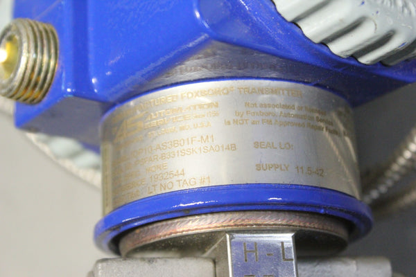 FOXBORO PRESSURE TRANSMITTER IDP10-AS3B01F-M1