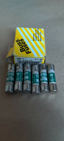 BUSS  tron time delay fuse FNQ-1 Lot of 6 
