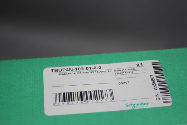 NEW SCHNEIDER SCADAPACK 32P REMOTE TELEMETRY MODULE TBUP4N-102-01-0-0F