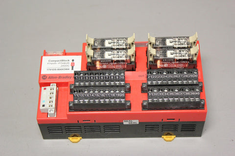 ALLEN BRADLEY GUARD I/O DIGITAL COMB. MODULE  1791DS-IB4XOW4 A