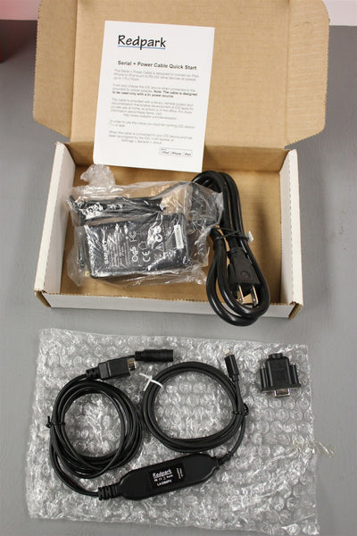 NEW REDPARK APPLE LIGHTNING IOS TO RS232 SERIAL + POWER CABLE L4-DB9PV