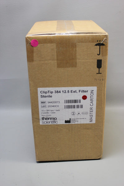 NEW CASE 7680 THERMO CLIPTIPS 384 12.5 PIPETTE TIPS 94420073