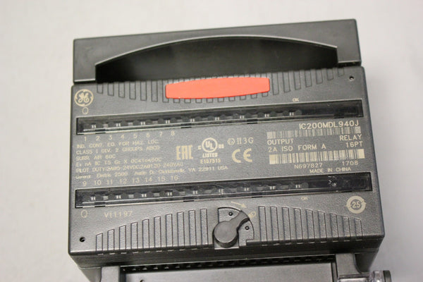GE VERSAMAX PLC MODULE WITH CARRIER IC200MDL940J &amp; IC200CHS0002